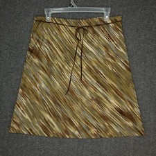 Vintage Y2K Wet Seal Brown Green Short Skirt Made in USA Size Large Streetwear