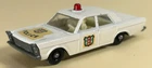 Matchbox Lesney No. 55/59 Ford Galaxie Police red dome NMint no box 4BPW white