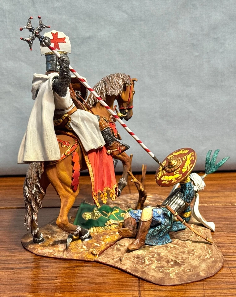 格林纳达中世纪圣殿骑士粉碎阿拉伯战士第三次十字军东征 — 第 2/4 张图片