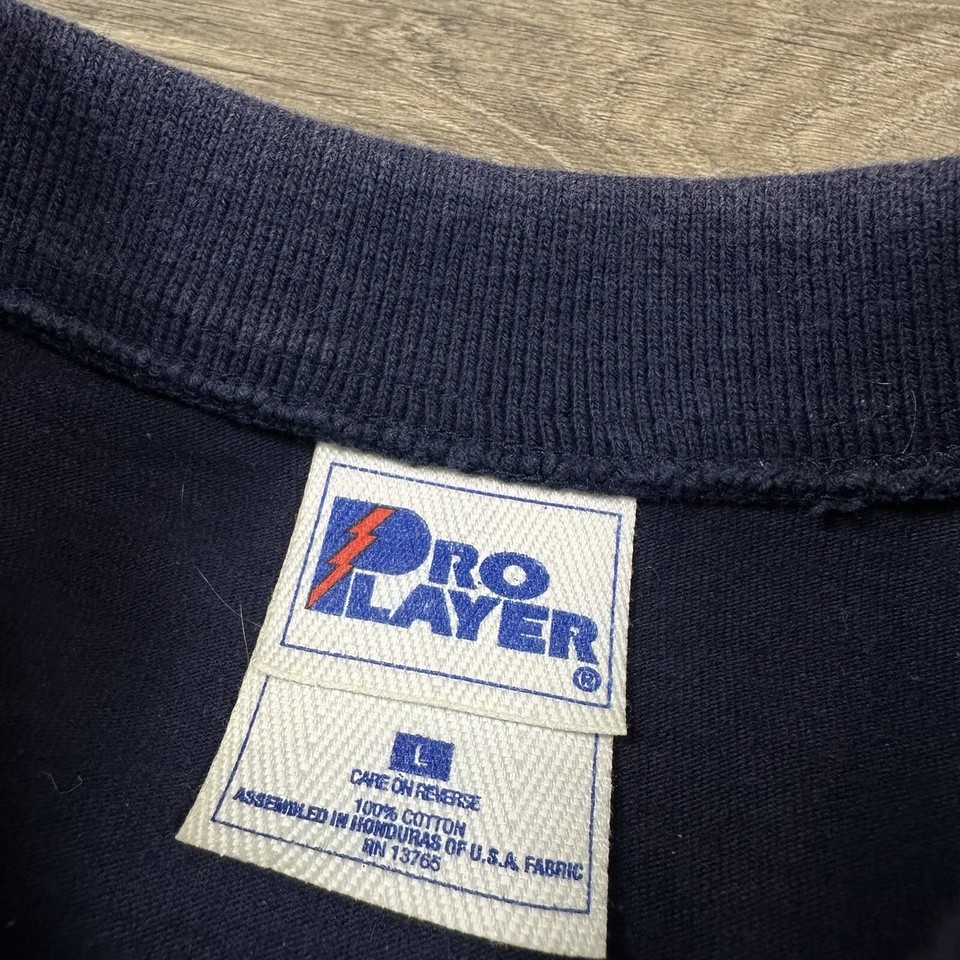 Vintage Pro Player NBC Sports Polo Shirt Adult Large Navy Blue