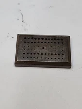 Vintage Watchmakers 48 Thru Holes 20 Not Thru Holes Bench Block Watch Tool brass