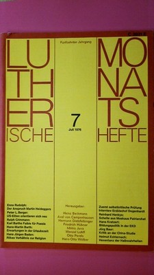 153489 LUTHERISCHE MONATSHEFTE