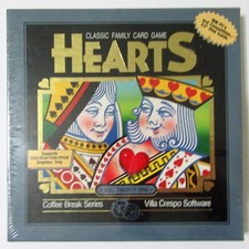 HEARTS Family Card Game IBM PC Tandy DOS 3.0 ...