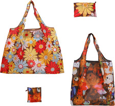 2-Piece Reusable Grocery Bags,Shopping Bags,Grocery Bags Reusable Shopping 60 Po