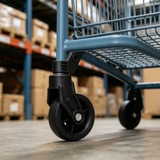 6 pcs Grocery Cart Front Caster Wheel, 3 Inch Quiet Swivel Wheel