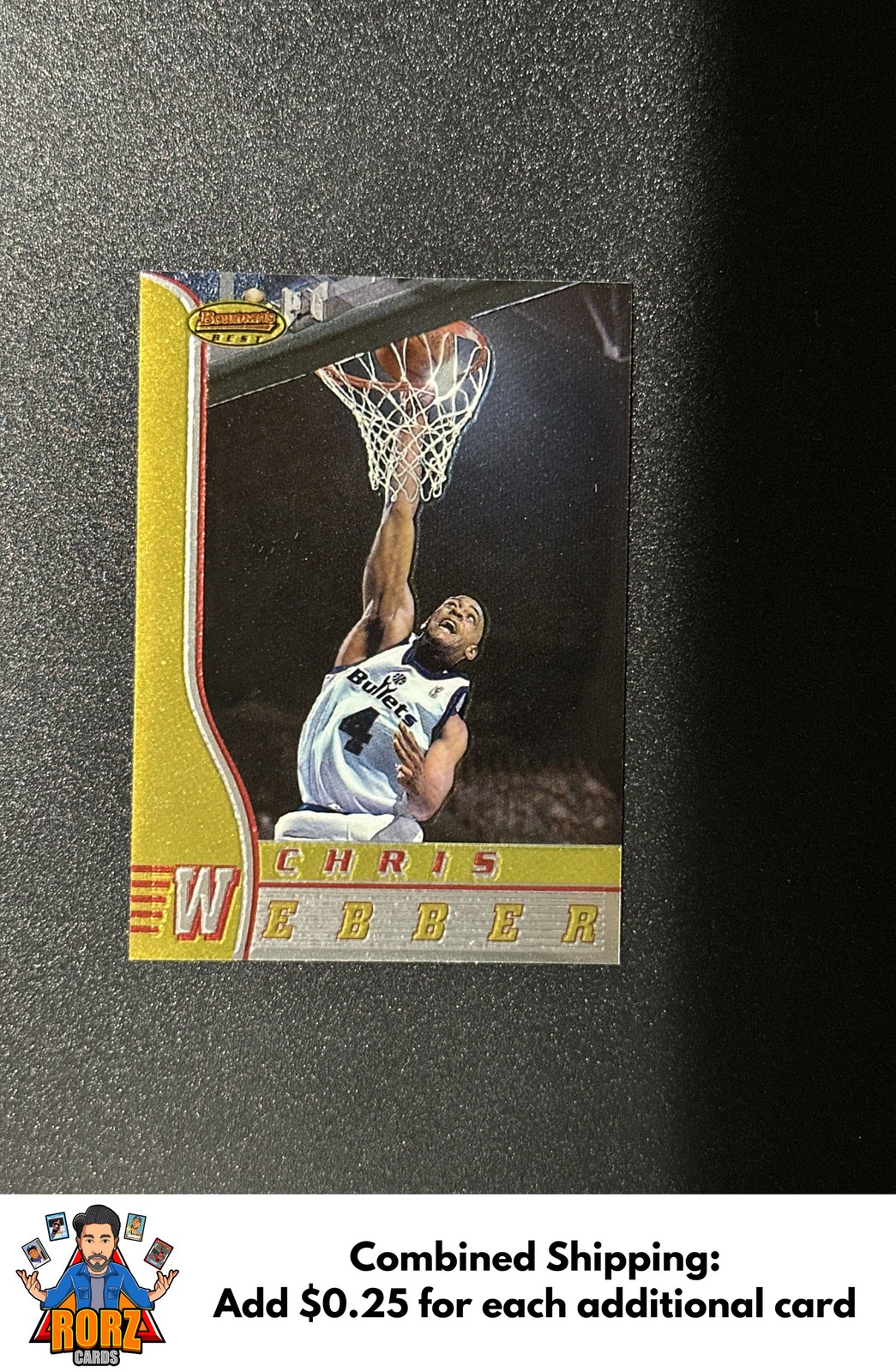 Chris Webber 1996-97 Bowman's Best #27 Washington Bullets