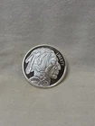 SMI- INDIAN HEAD/ BUFFALO- .999 FINE SILVER 1 OZ. ROUND- NR AUCTION - T0177