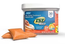 Camco 41183 TST Ultra-Concentrated Citrus Scent RV Toilet 30 Treatment Drop-Ins