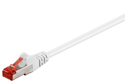 Câble réseau CAT 6 S/FTP ; CAT 6-0050 LC S/FTP PIMF BLANC 0,50 m