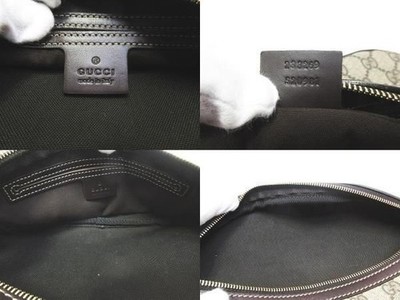 GUCCI GG Beige Waist Pouch Bum Bag Shoulder Belt Pack Women 233269