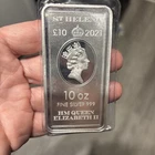 2021 St Helena East India Company £10 1Oz  .999 Silver Bar Sealed