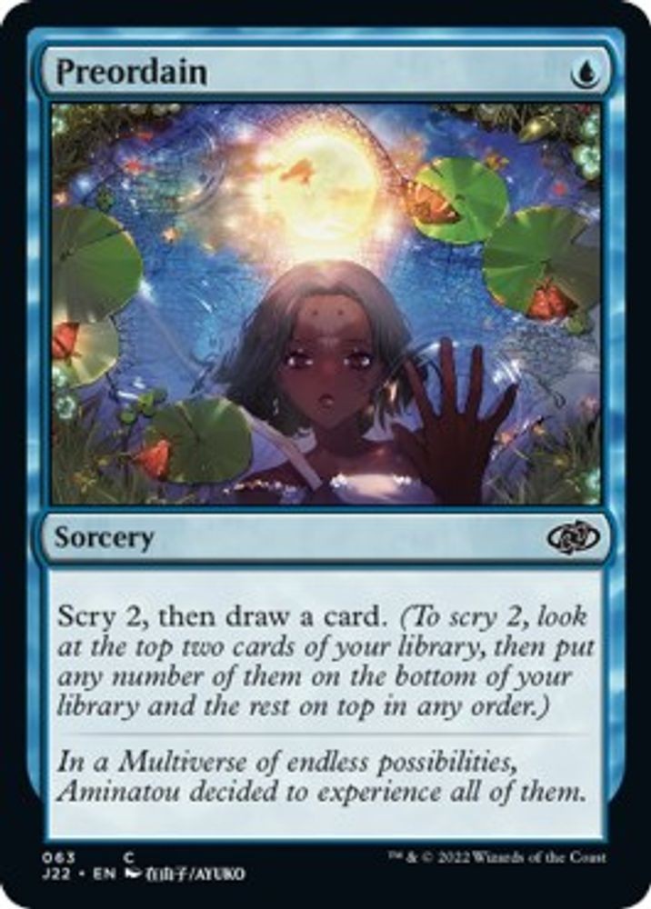 2022 Magic: The Gathering: Jumpstart 2022 - Preordain (#63, Common, Near Mint)