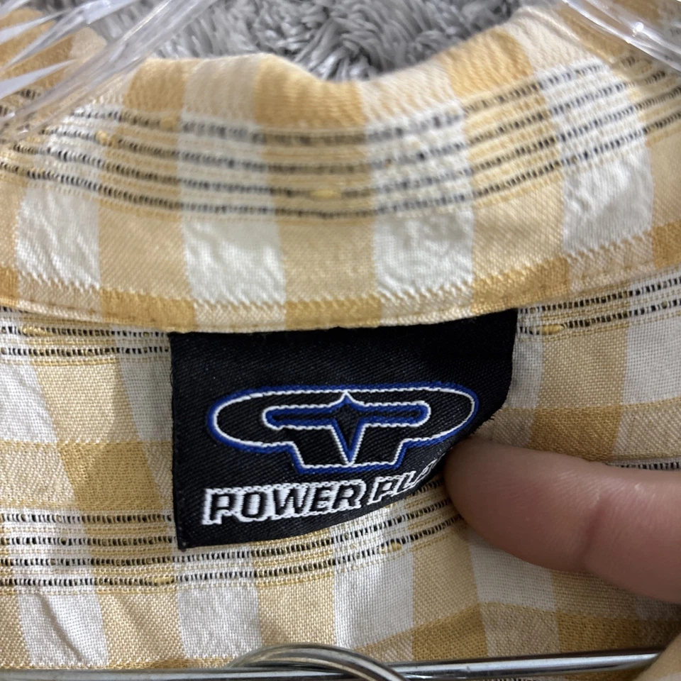 Vintage 90’s Power Play Mens Shorts Button Up Set Hip hop Dance Club Made In USA - Image 4 of 4