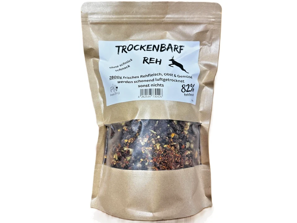 Trockenbarf vom Reh mit , 82% Rehfleisch, Obst und Gemüse getrocknet - Bild 3 von 4