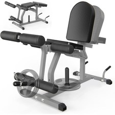 Adjustable Leg Extension and Curl Machine for Home Gym, Seated Leg Workout