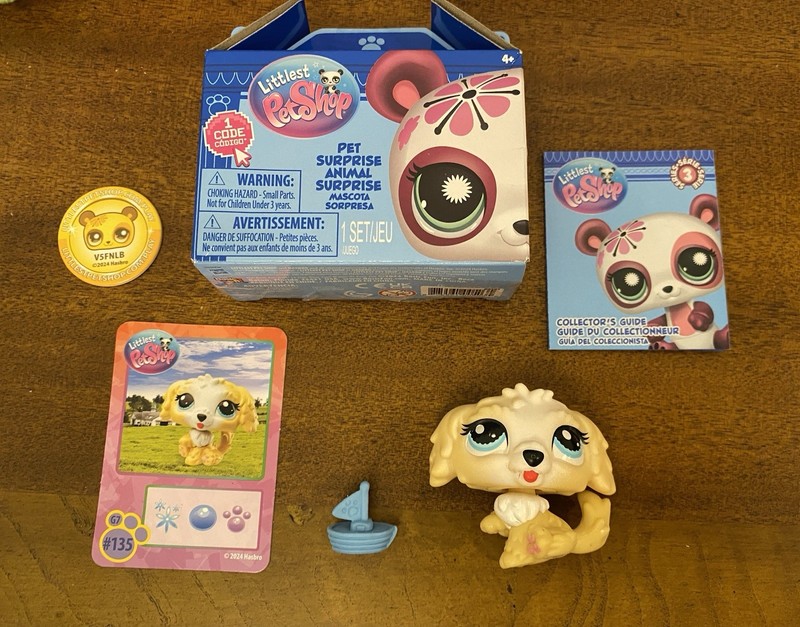 Hasbro Littlest Pet Shop Pet Surprise Series 3 Dog Figure #135 V5FNLB 2024