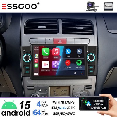 Für Fiat Grande Punto/Linea 07-12 Carplay 4+64G Android 15 Autoradio GPS RDS KAM