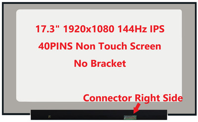 New 17.3 inch FHD 1920x1080 IPS 40 pin Screen 144hz For MSI GE75 8SG Raider GE75