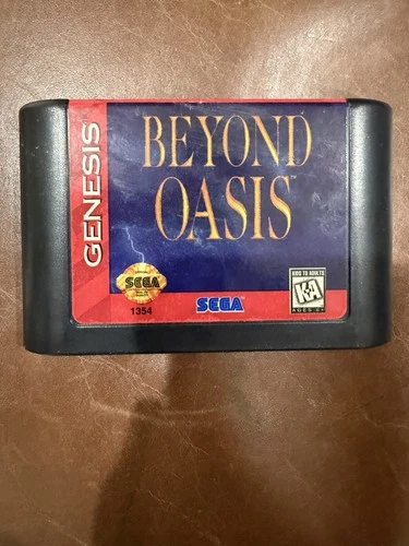 Beyond Oasis (Sega Genesis, 1995) Authentic Game Cartridge Cart