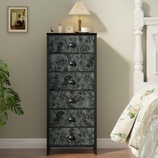 Vertical Dresser for Bedroom,Tall Storage Tower Unit and Chest with 6