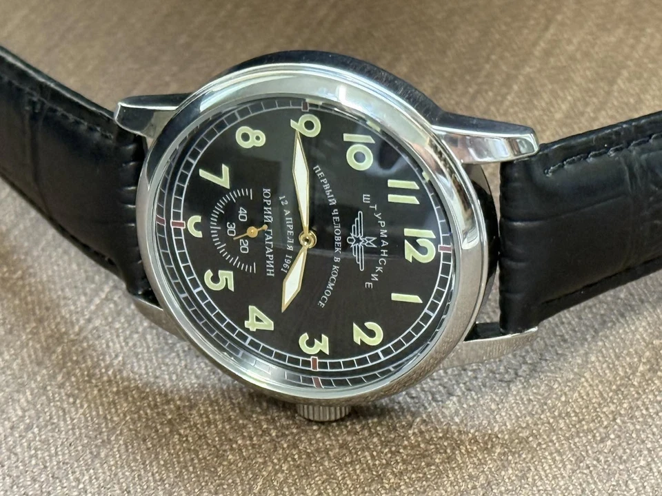Reloj mecánico vintage Pobeda Shturmanskie Yuri Gagarin URSS militar soviético Foto 4 de 4
