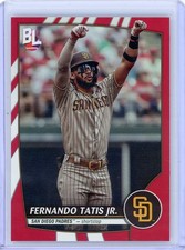 2023 Topps Big League Fernando Tatis Jr San Diego Padres Rare Red Foil Parallel