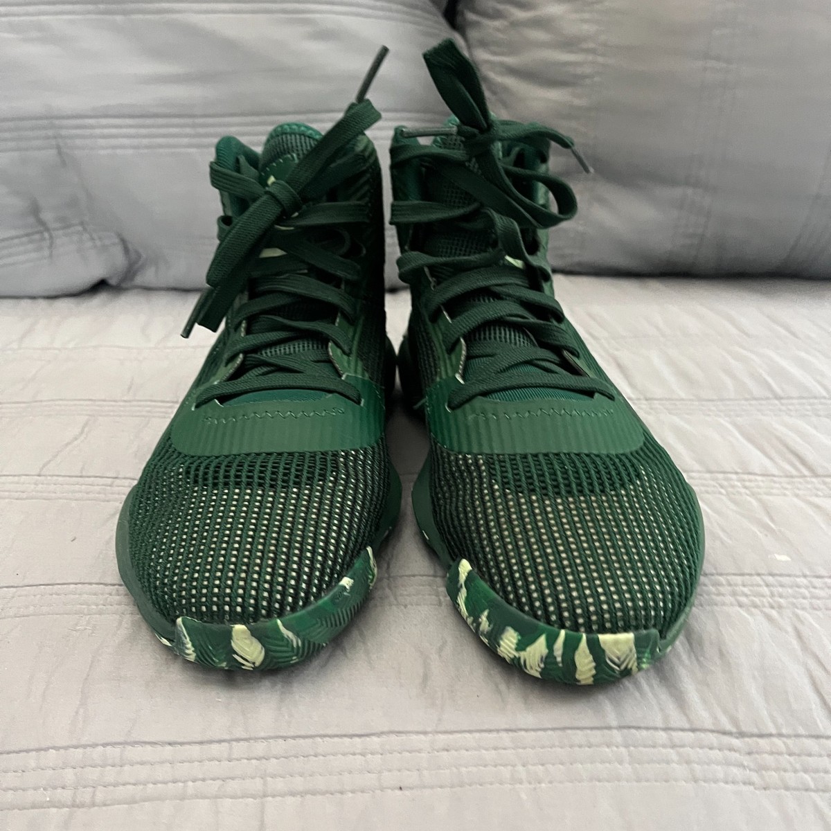 Adidas Dark Green Pro Bounce 2019 Athletic Sneakers Shoes Men’s 7 / Women’s 8 Adidas Pro Bounce 2019 Men 7 Hi Basketball Sneaker Dark  main image 2