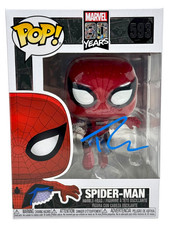 Tobey Maguire Signed Autograph Spider-Man Funko Pop #593 Marvel 80 Years JSA COA