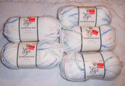 Yarn Bee Watercolor Hues Yarn - Tea Party (5 skeins) or Cloudy Day (3 skeins)