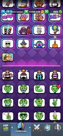 CR/LVL 78 ( 23 CARD 16 LV MAX  42 CARD 15 LV ) 13K TROPHY |274 EMOTE & 22 TOWER