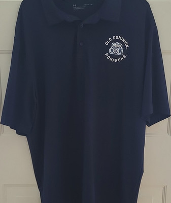 Under Armour Old Dominion Monarchs Men's Blue Polo Shirt Size XL