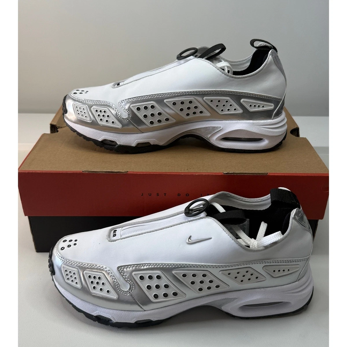 Nike Air Sunder Max White Metallic Silver W for sale | eBay