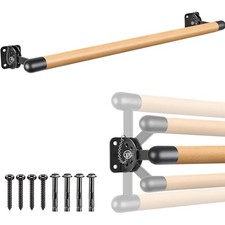 Höhenverstellbare Ballettstange Holz 100-300cm –  Tanzstange für Zuhause