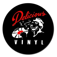 Delicious Vinyl Black Turntable Slipmat - 90s hip hop, The Pharcyde, J Dilla