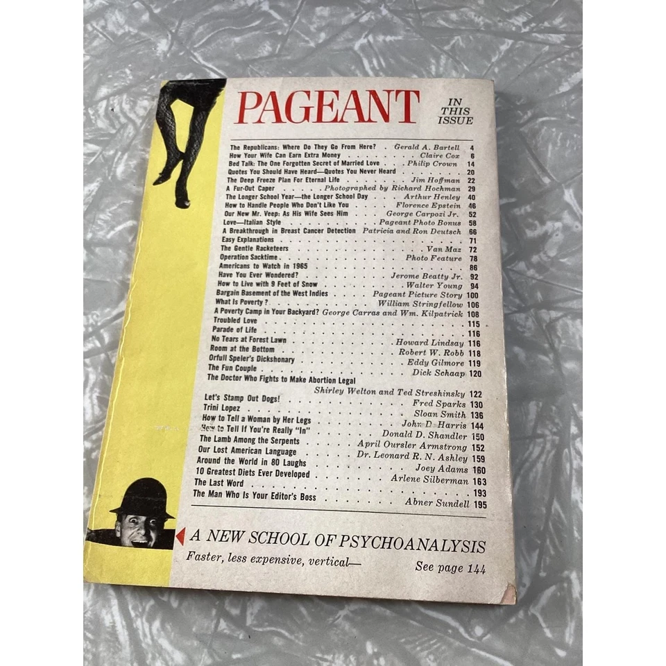 Pageant Magazine February 1965 Sophia Loren Love Italian Style Vintage Retro - Imagem 4 de 4