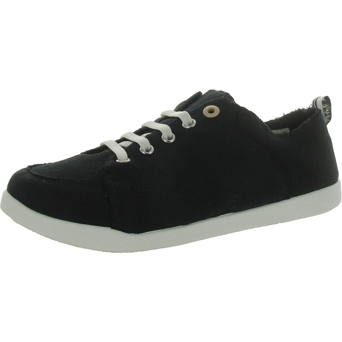 Женские кроссовки-слипоны Vionic Womens Pismo черного парусинового цвета шириной 7 см (C, D, W) BHFO 6706
