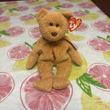 TY Beanie Baby Curly Bear with Tags Rare Retired Vintage Y2k 1st generation #9