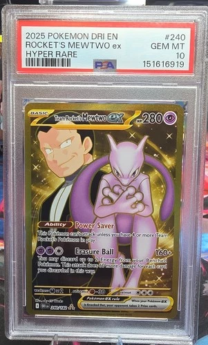 Team Rocket's Mewtwo ex 240/182 Sv10: Destined Rivals Holo