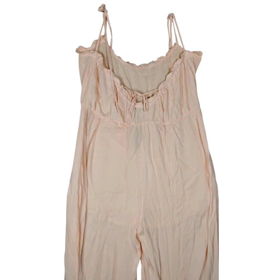 Macacão BooHoo Loungewear gaze pastel pêssego tamanho 24 forrado sem mangas novo com etiquetas - Imagem 4 de 4