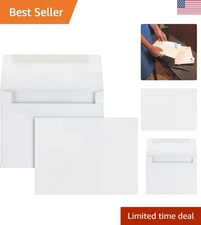 Elegant A2 Gummed Closure Envelopes - 100 White Wove, Ideal for Invitations