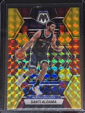 Santi Aldama 2022-23 Panini Mosaic Fusion Red Yellow Prizm /88 SP Grizzlies