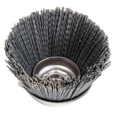 Weiler 97603 Cup Wire Brush, Threaded Arbor, 3-1/2''