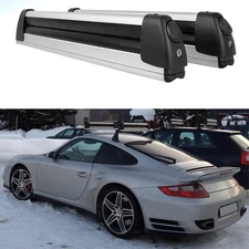 For Porsche 911 997 31.5" Aluminum Ski Snowboard Carrier Roof Rack Crossbar