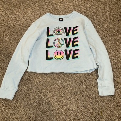 Pixie Lane Girls Love long sleeve sweatshirt size 14
