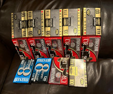 Lot of 14 Maxell Blank Tapes XLII High Bias Type II UR Normal Bias 8mm Sealed