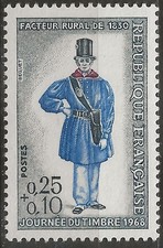 N° 1549**  JOURNEE DU TIMBRE 1968