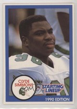 1990 Kenner Starting Lineup Clyde Simmons (Blue Border) 0a2