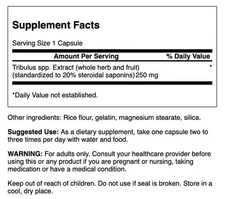 Swanson Mega Tribulus Extract 250 mg 120 Capsules