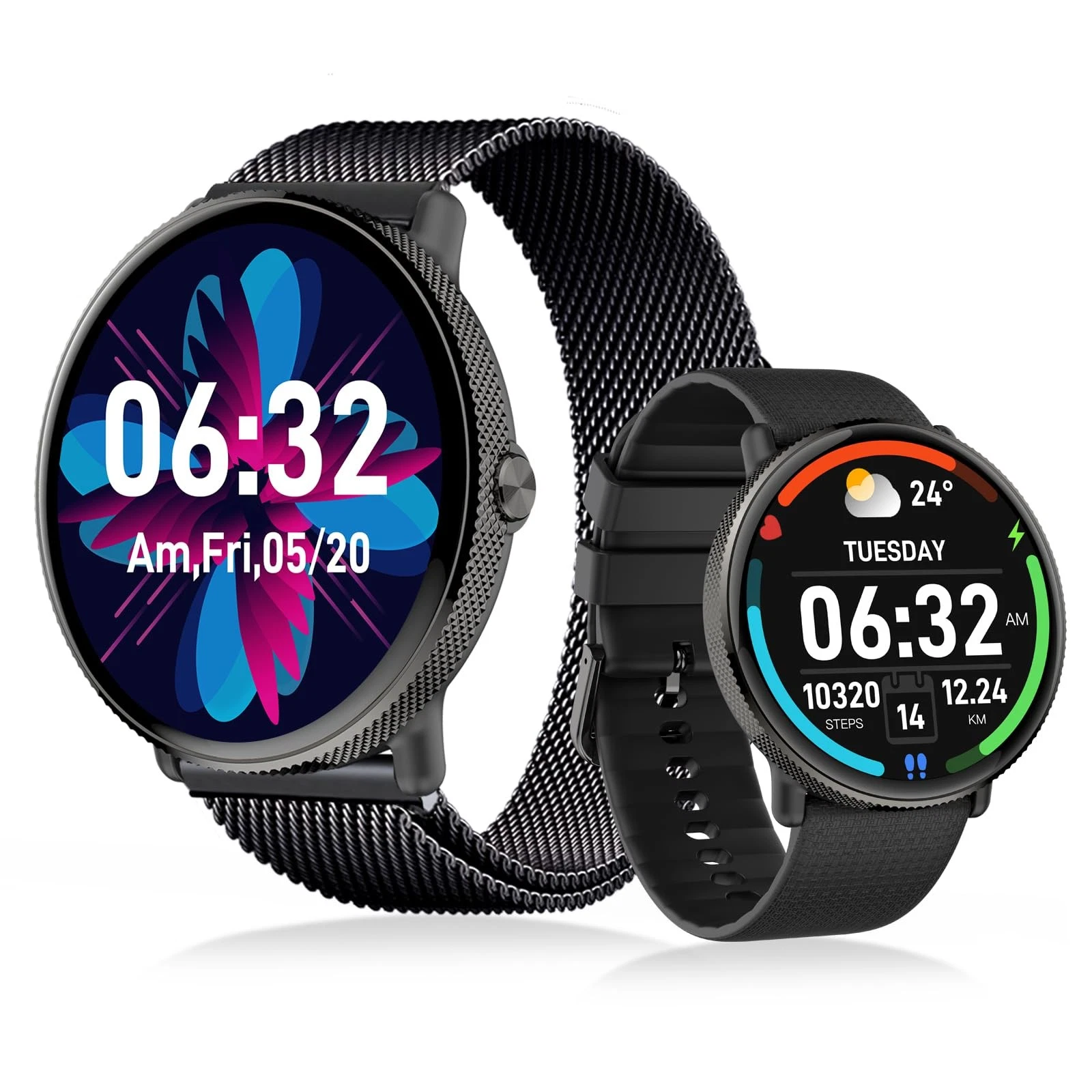 1.43" AMOLED SmartWatch for Men and Women with Phone Call, IP68 Waterproof, S...