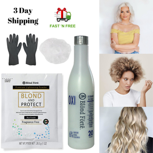 Diy Blond Protect 8 Level Hair Bleach Lightening 30 40 Vol Developer Glove Ebay